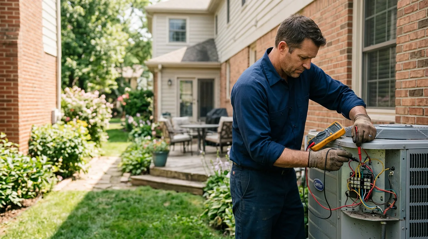 HVAC technician working near Dothan, AL